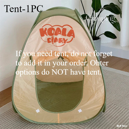 Kids Camping Set Toy Outdoor Explorer Kit Pretend Play OPTIONAL Tent Campfire Binocular Watch Bag Birthday Gift for Boys Girls